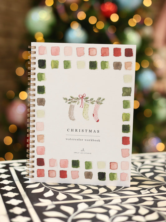 Christmas Watercolor Workbook