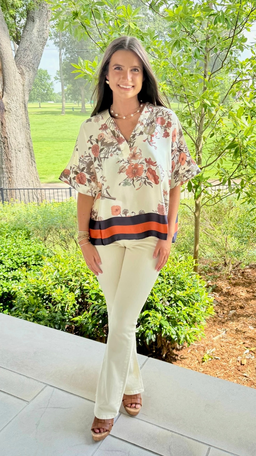 Eleanor Floral Print Top