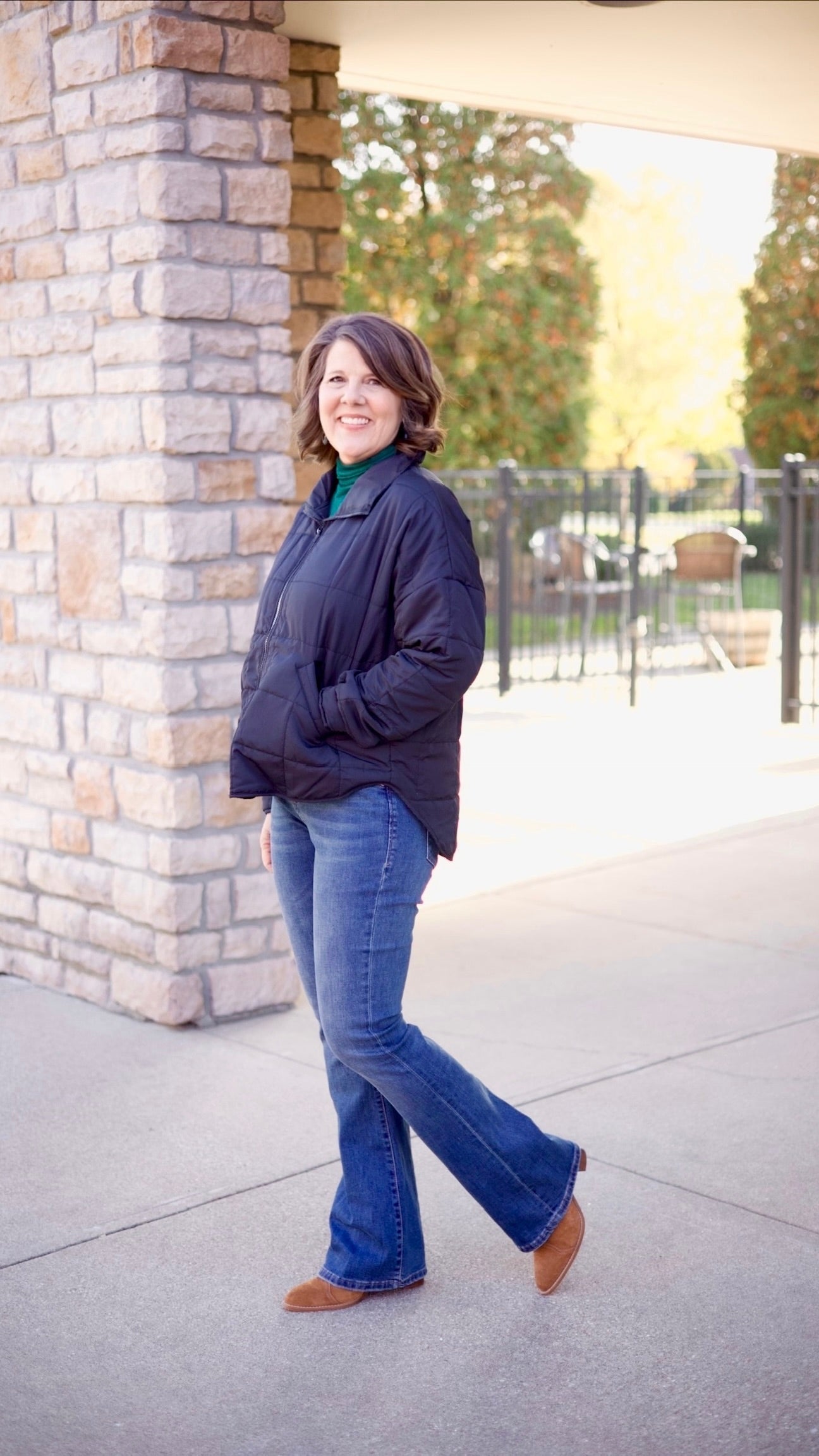 Jeanne Puffer Jacket - Black