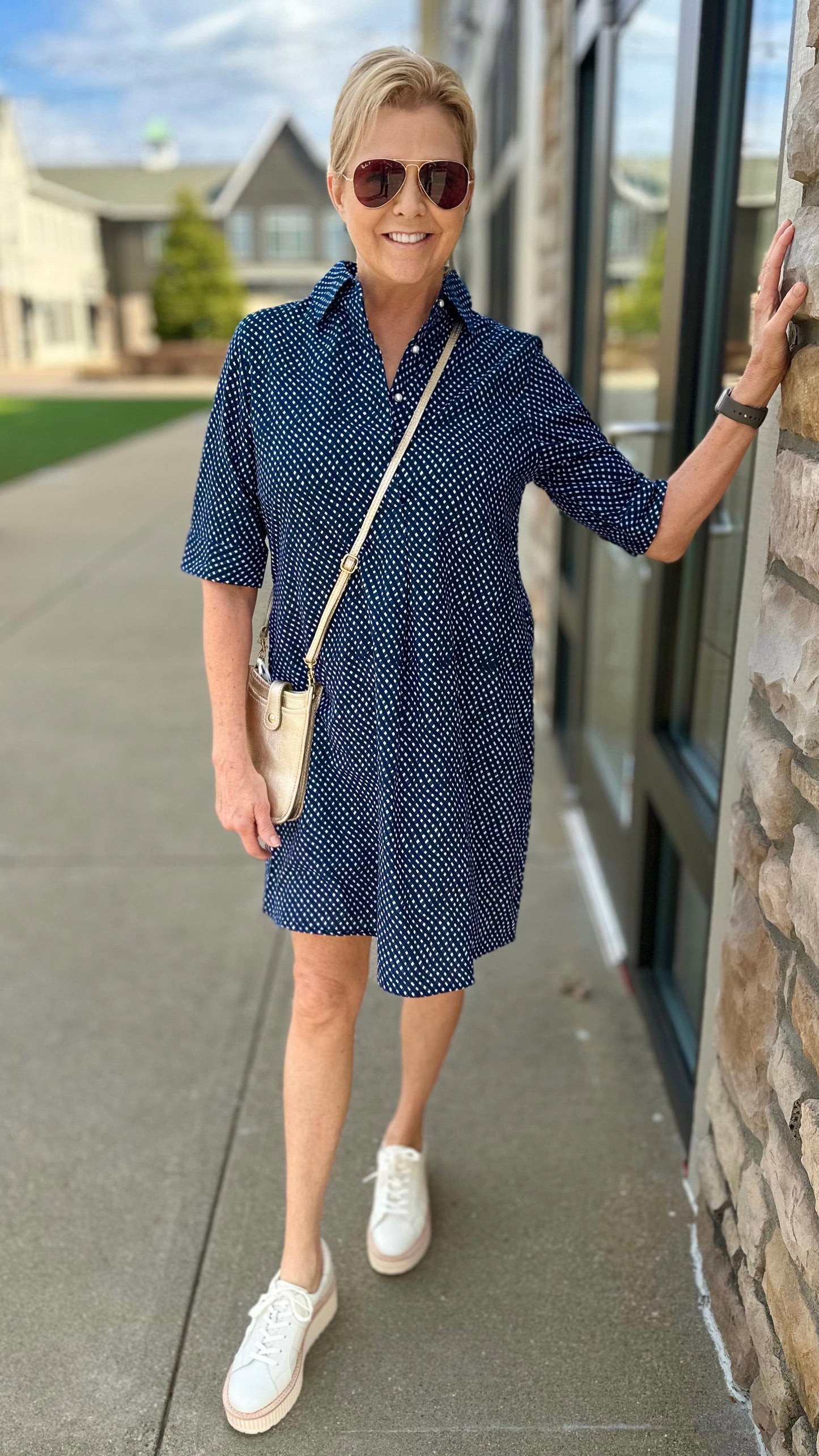 Just Darviny Hopscotch Blue Gingham Charlotte Dress