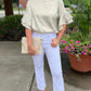 Ruffle Sleeve Champagne Blouse