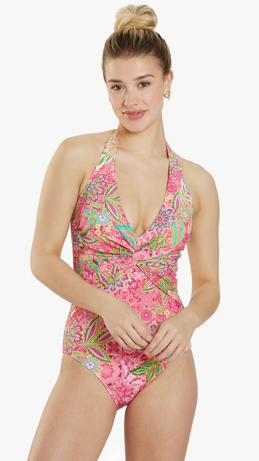 Johnny Was Flamingo Twist One Piece