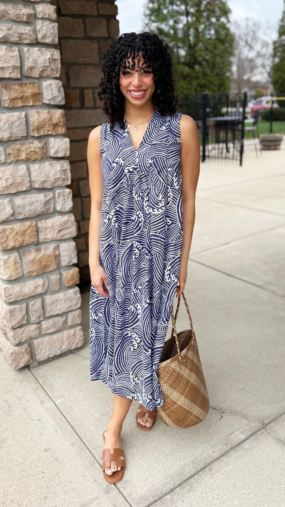 Casper Midi Dress - Ocean