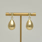 Light Gold Puff Teardrop Earrings