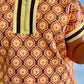 Orange & Yellow Print Top