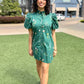 Tessa Floral Dress - Hunter