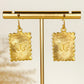 Susan Shaw Gold Butterfly Stamp Earrings