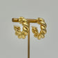 Coiled Gold Hoop Earrings