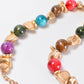Multi Color & Gold Bead Necklace