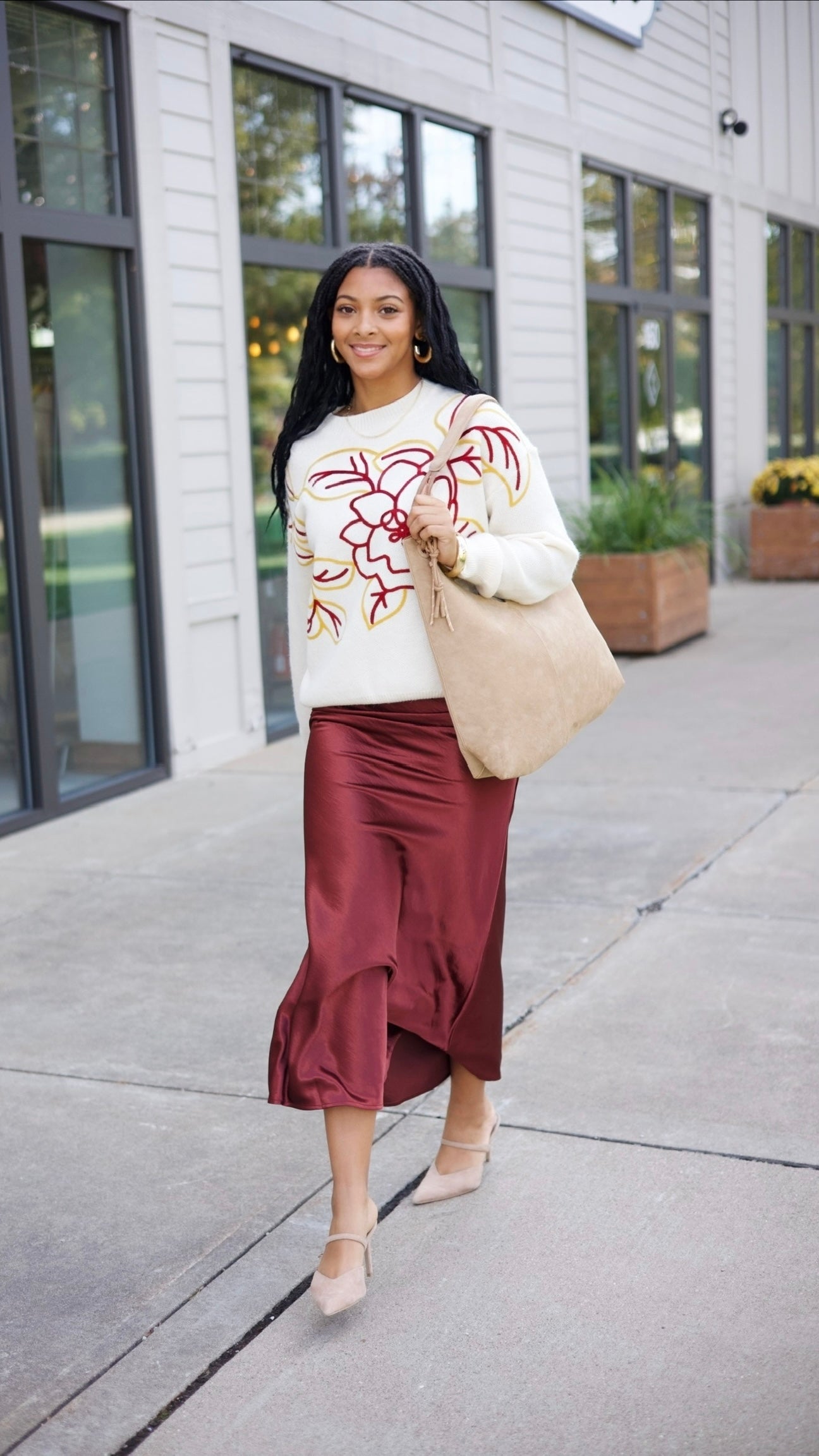 Amie Floral Sweater