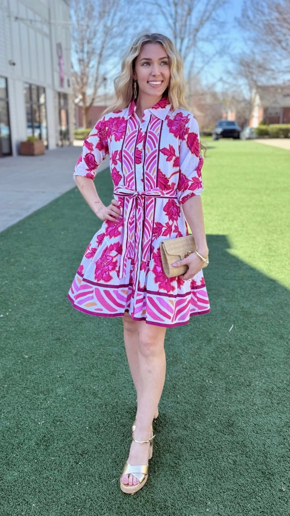 Selena Dress - Pink Lotus