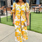 Uncle Frank Big Bloom Dress - Butter