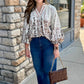 Maddie Floral Long Sleeve Top - Ecru
