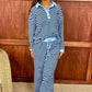 Blue & Navy Striped Pullover