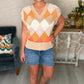 Another Love Sunburst Argyle Sweater Vest