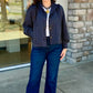 Dark Denim Polka Dot Jacket