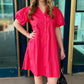 Sofia Nelda Dress - Coral