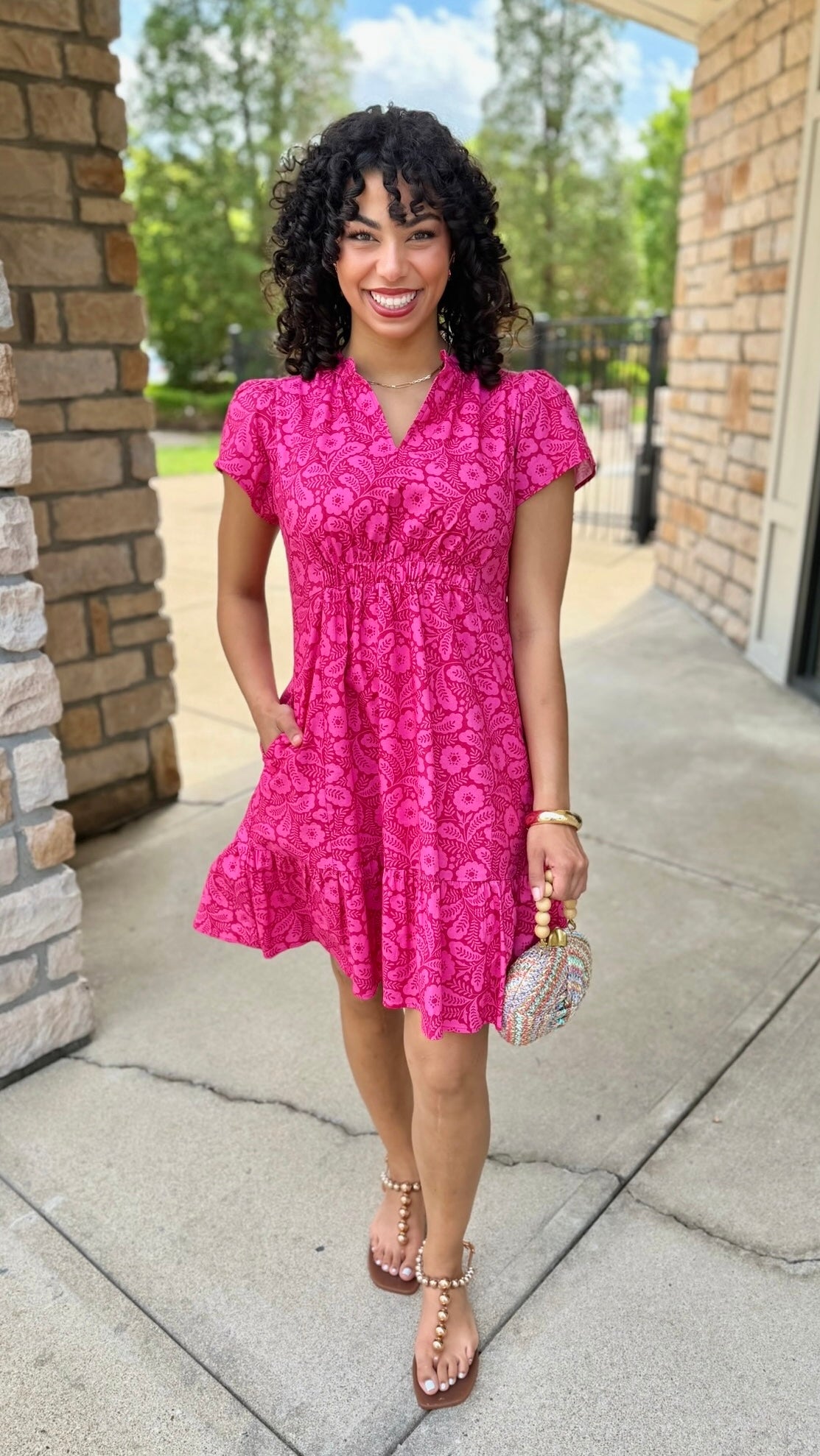 Uncle Frank Wind Dance Dress - Red