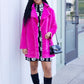 Ivy Jane Faux Fur Coat - Hot Pink