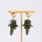 Olive Layered Disc Earrings