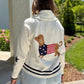 Puppy Cardigan Sweater - Ecru