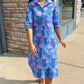 Katherine Swing Shift Dress - Sky