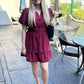 Perfect Puff Sleeve Dress - Burgundy