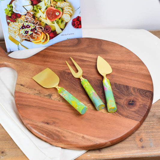Cheese Knives With Resin Handles