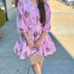 Gabby Garden Dress - Pink Stripes & Florals