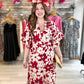 Soleil Floral Dress - Red