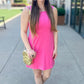 Bobi Spring-Ready Skort Dress - Pink