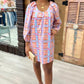 Uncle Frank Big Roses Dress - Plaid