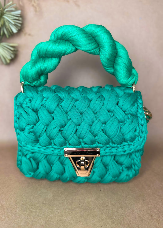 Montego Woven Bag - Green