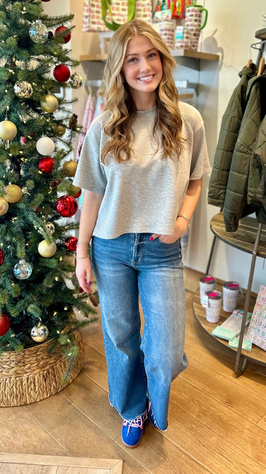 Sabrina Pullover - Heather Grey