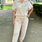 Ecru Zip Love Leisure Top