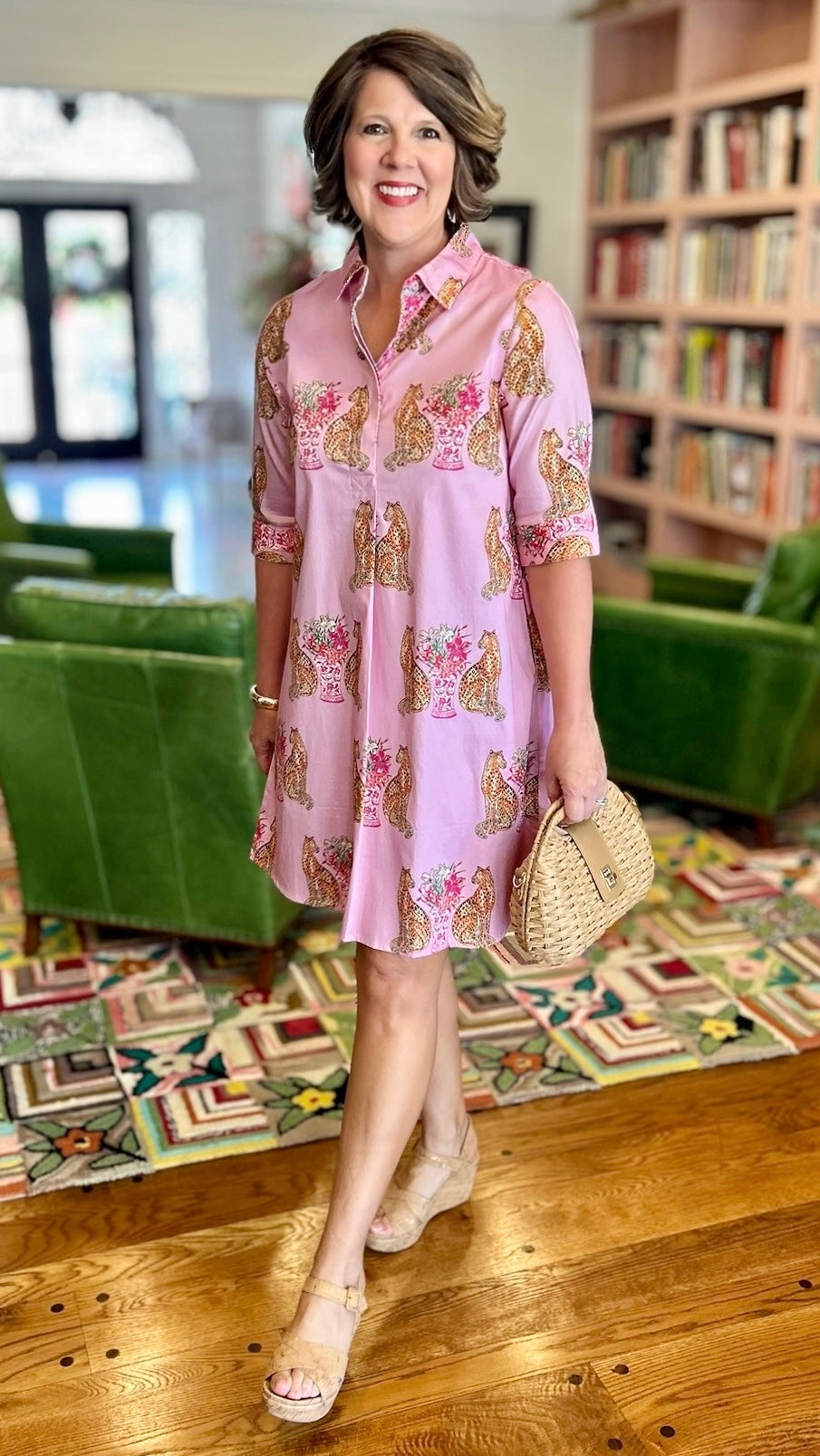 Dizzy Lizzy Chatham Dress - Pink Cheetah