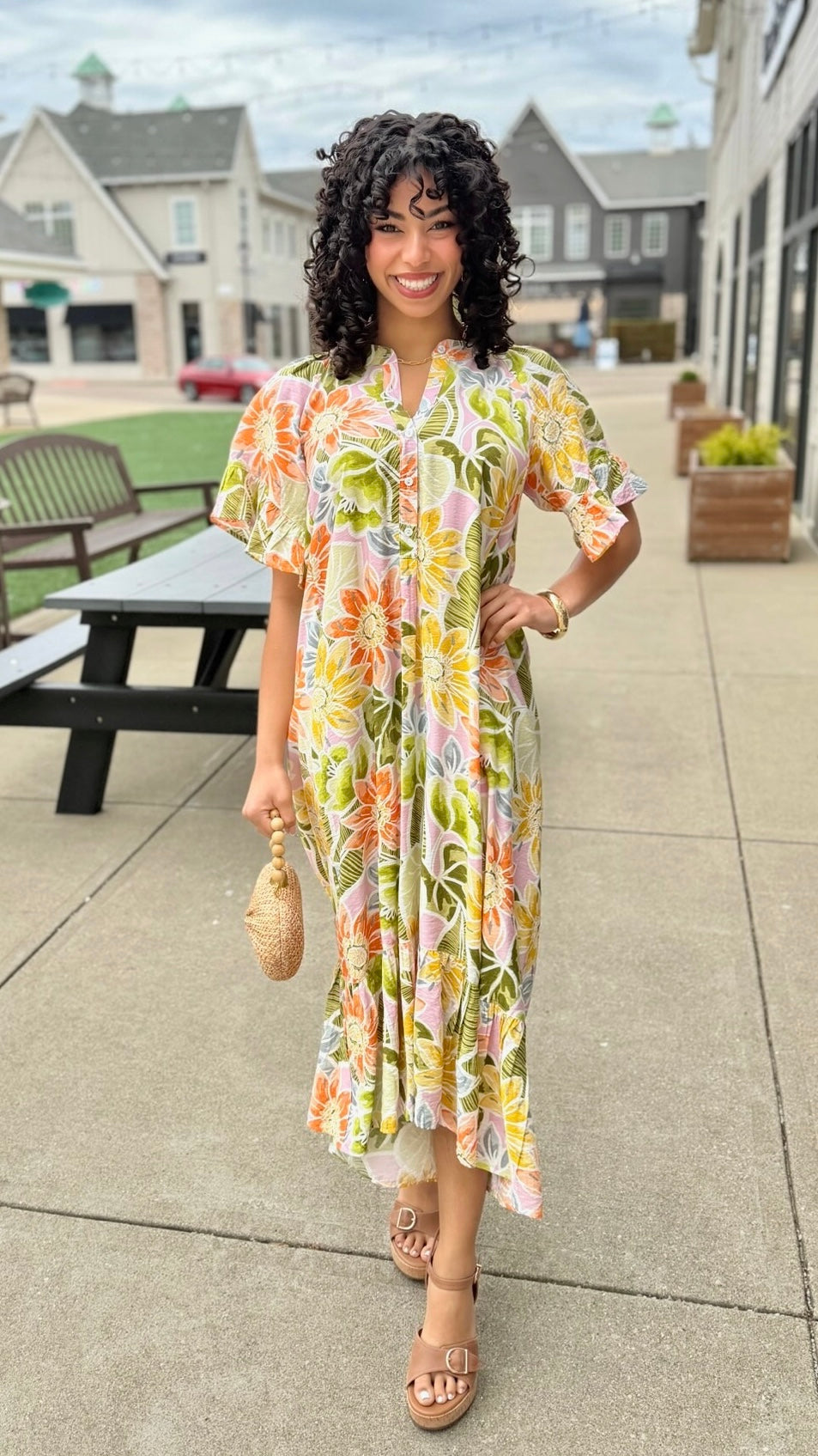 Ivy Jane Go With The Flow Dress - Olive