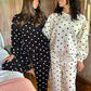 Kacey Polka Dot Leisure Top - Black & White