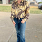 Gold and Taupe Shimmer Blouse