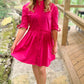 Taylor Tillman Cammie Dress - Bright Pink