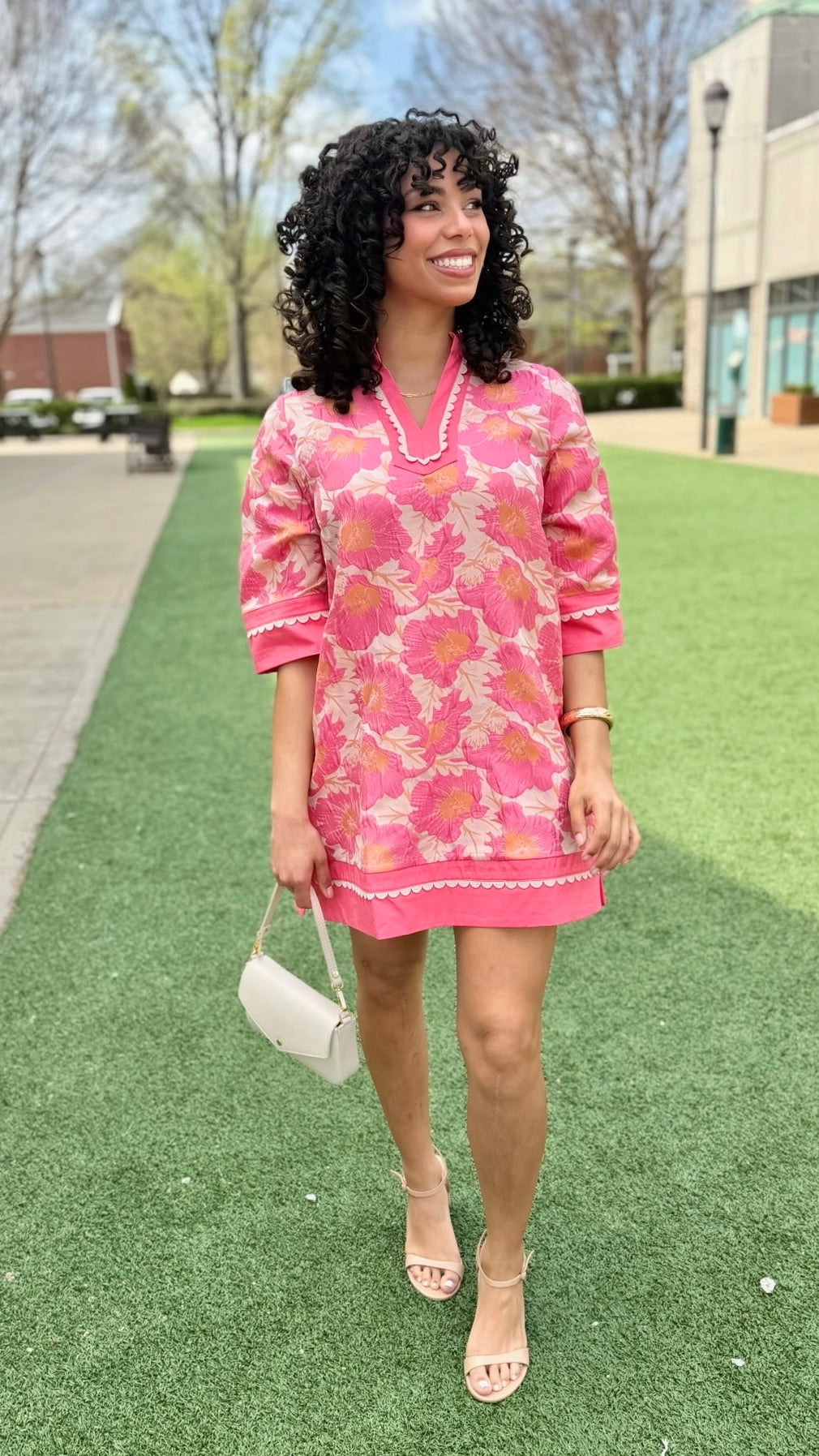Heather Dress - Flamingo