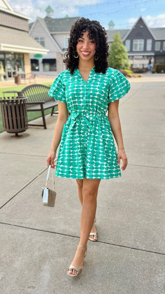 Sofia Nelda dress - Dot Verde