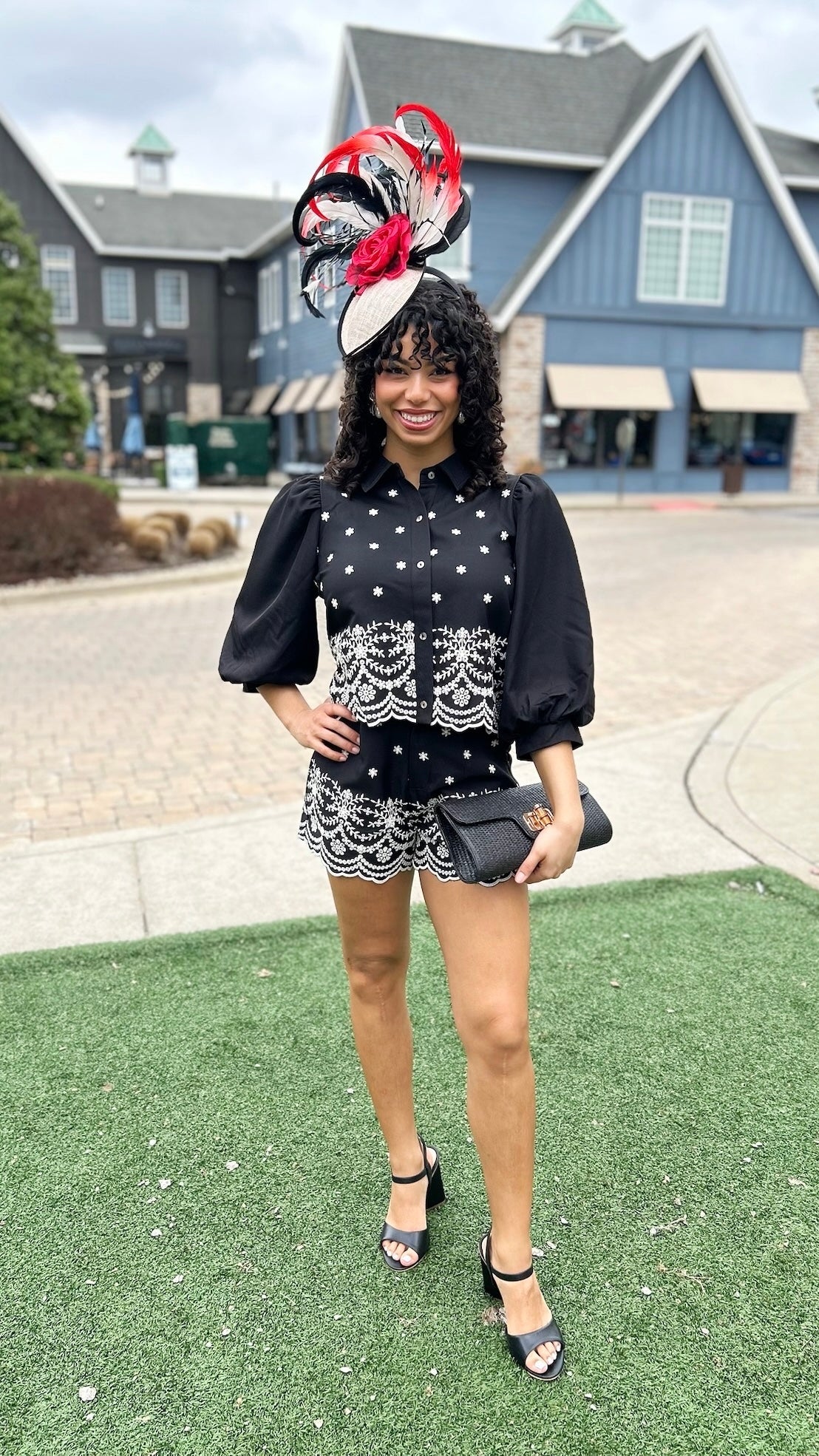 Easton Embroidered Top - Black