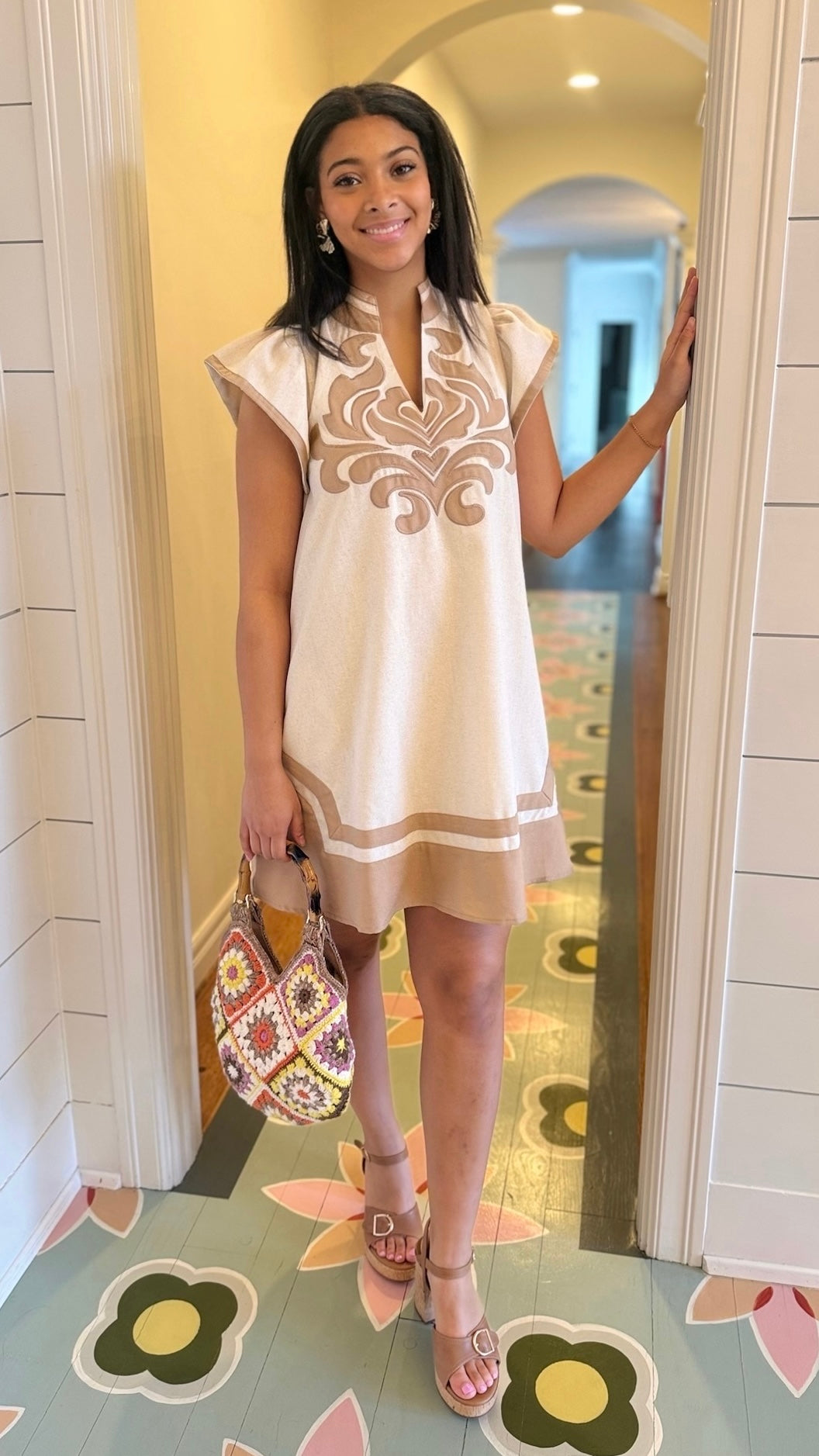 Natalie Linen Dress - Oat