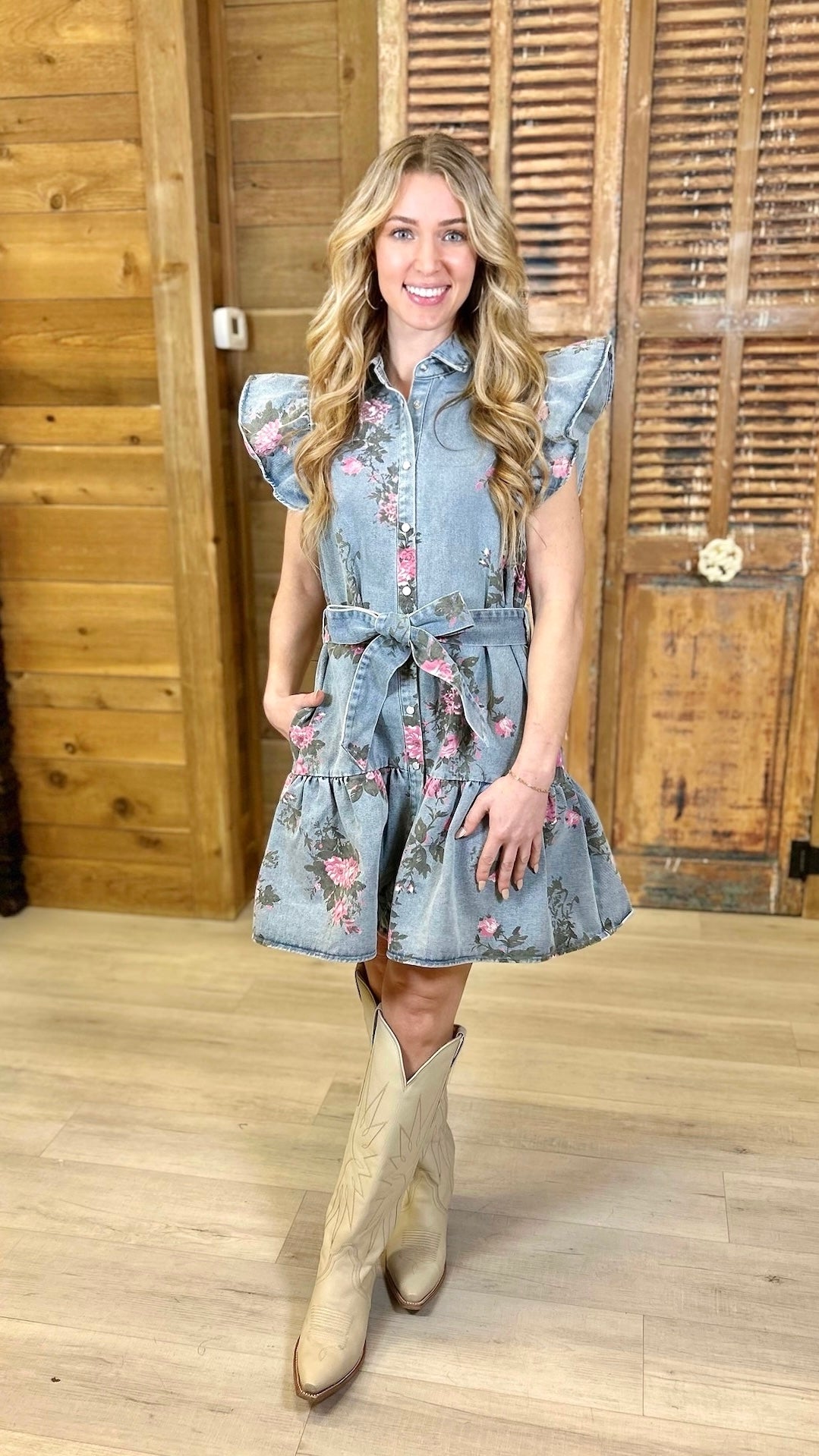 Ellie Denim Mini Dress