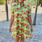 Uncle Frank Swing Shirt Dress - Aqua