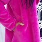 Ivy Jane Faux Fur Coat - Hot Pink