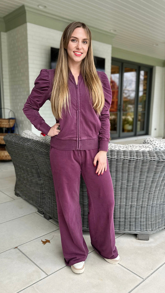 Another Love Drawstring Lounge Pant - Plum