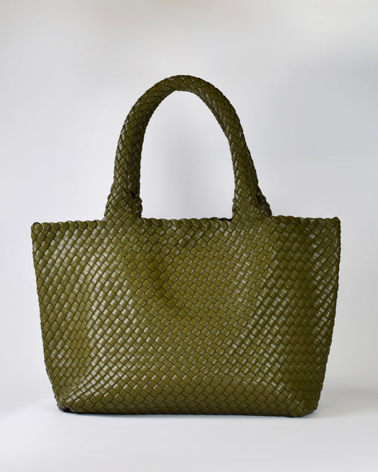 Woven Tote - Olive