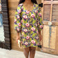 Uncle Frank Big Roses Dress - Navy